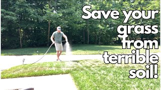 Compacted soil is killing your lawn! | DIY soil surfactant