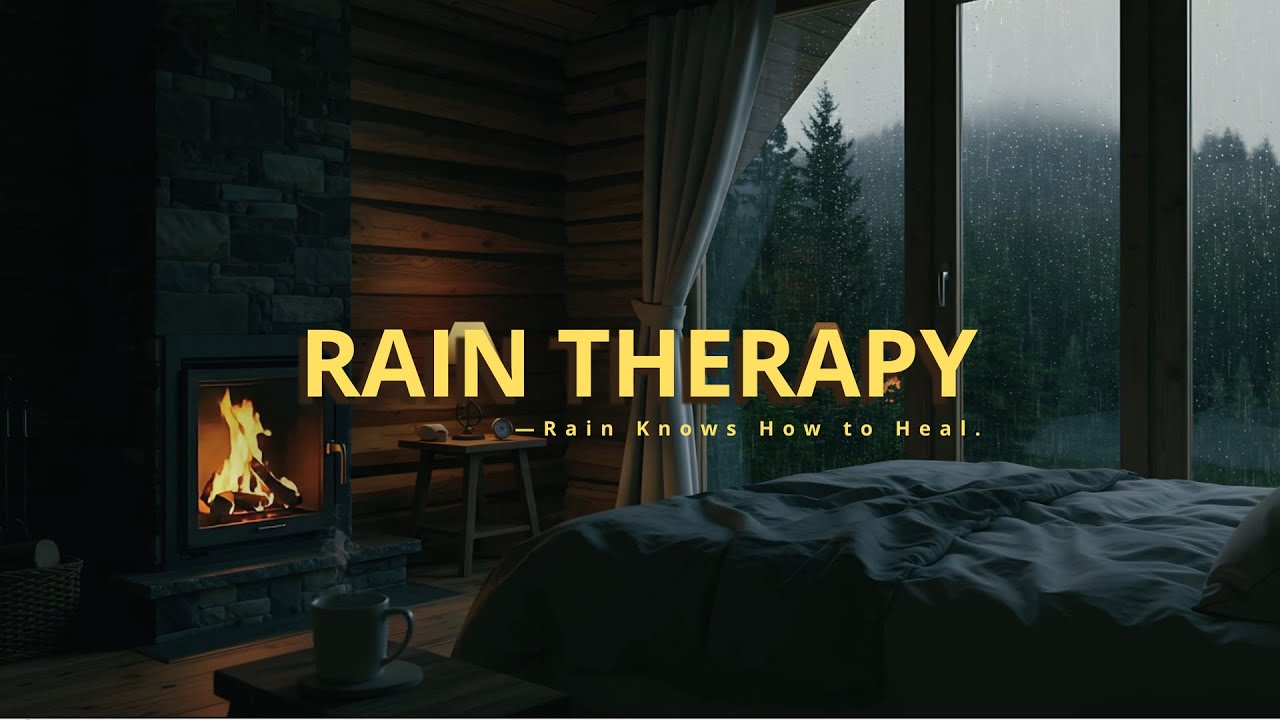 Calming Rain Sounds | Cozy Cabin Ambience for Deep Sleep & Inner Peace ...