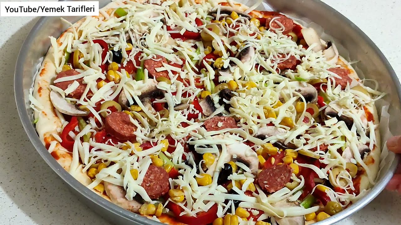 Ev yapımı Pizza tarifi , Çok kolay PİZZA Nasıl Yapılır | Yemek Tarifi