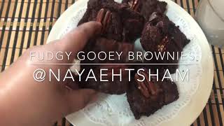 Gooey fudgy brownies -