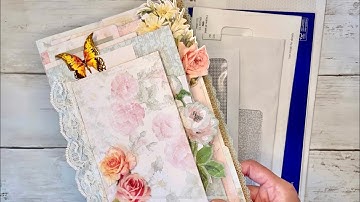 Part 1 Stacked Envelope Journal Process Video Using Junk Mail Envelopes