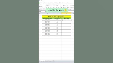 How to find Expiry Date in Excel💯💫#exceltips #exceltricks #exceltutorial