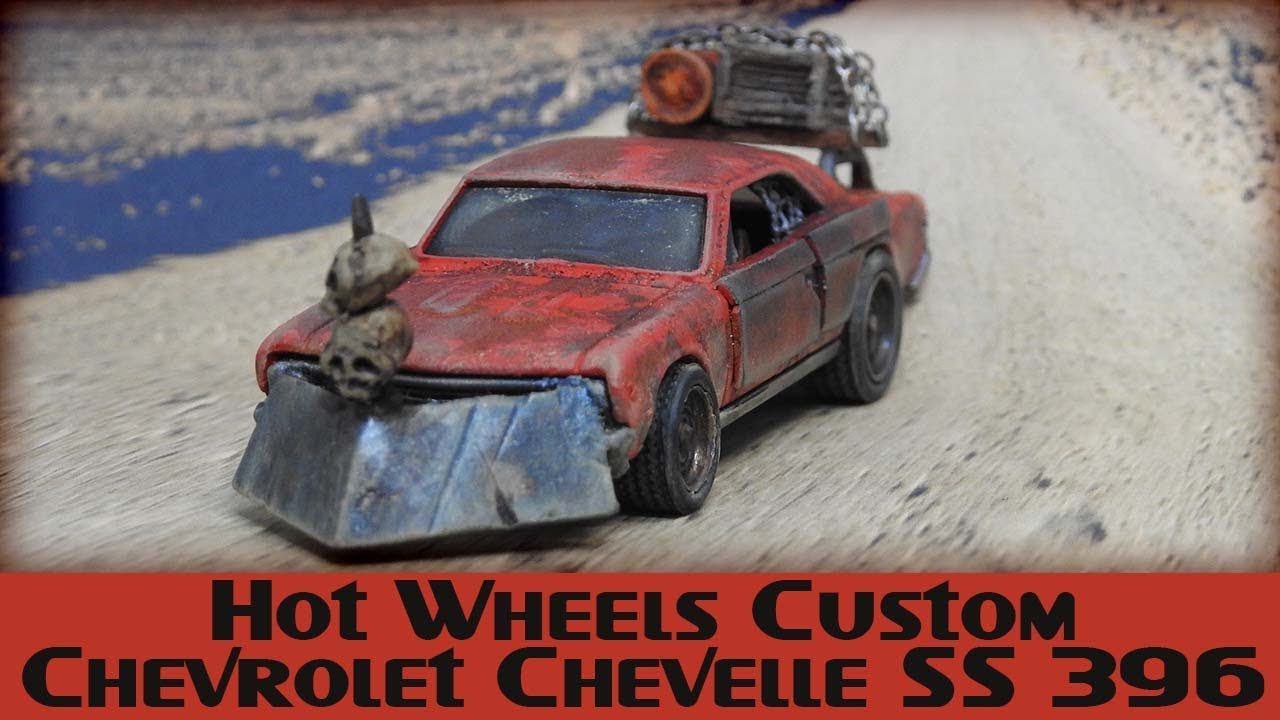 Сборка кастомного постапокалиптического маслкара Chevelle SS 396 от Hot Wheels Custom '67