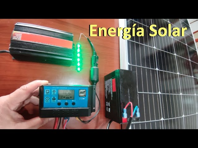 ✓ Cómo Instalar Panel Solar, Batería y Configuración del Control de Carga 