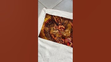 Full coverage cross stitch. Chasing The Dragon by Cris Ortega. 65% done. #crossstitch #art