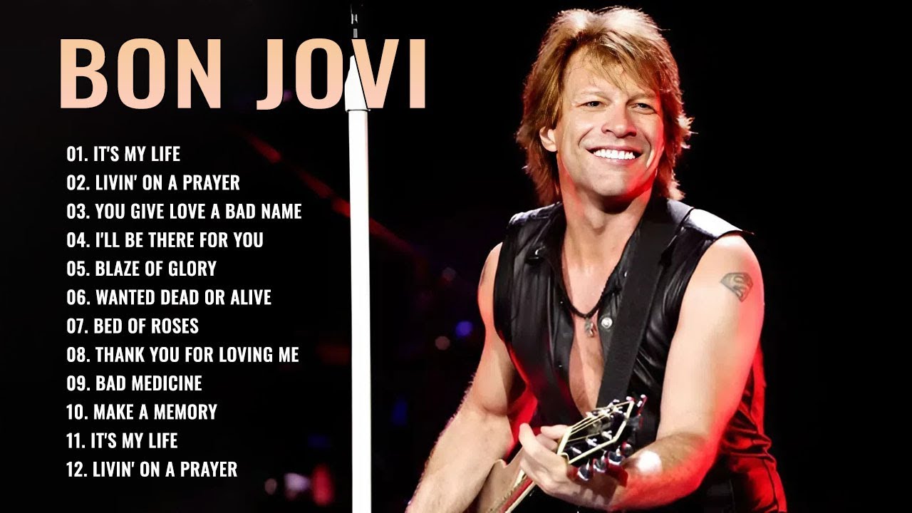 Bon Jovi The Best Rock Songs Ever | Most Popular Rock Songs Of All Time