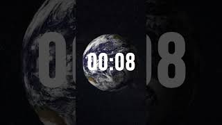 20 seconds earth in space countdown timer #shorts #earth #space #countdown #20second