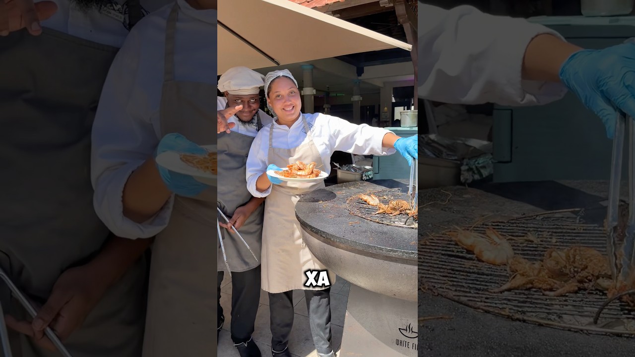 Как выглядит обед на Сейшелах в отеле Club Med.  #сейшелы