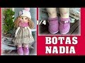 TUTORIAL MUÑECA NADIA, botas y rodillas 1/4 video- 434