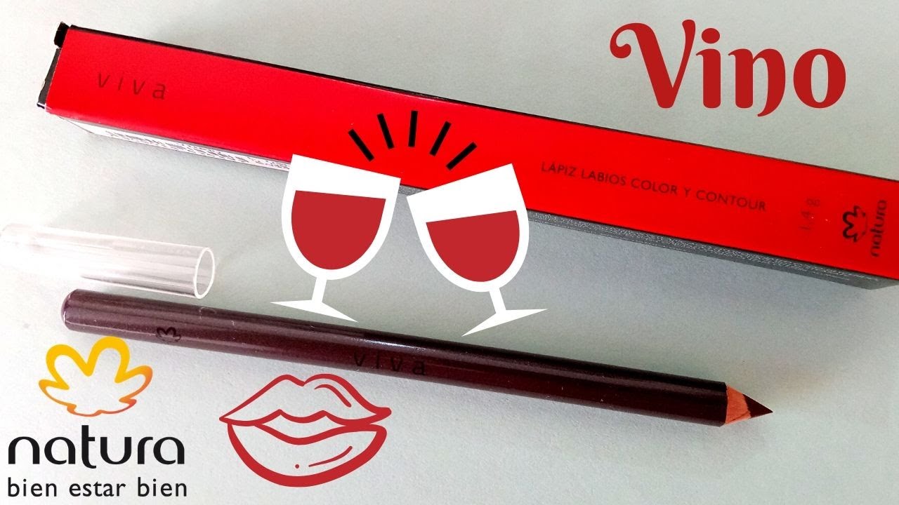 LAPIZ LABIOS COLOR Y CONTOUR (VINO) VIVA NATURA. - YouTube
