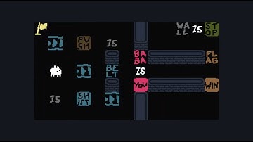 Baba Is You Custom Level - Sentence Squeeze by Samer Gamer