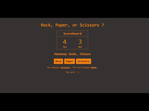 RockPaperScissor In JavaScript With Source Code | Source Code & Projects