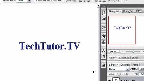 Delete a Text Layer in Photoshop CS3