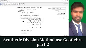 How to Construct Synthetic Division Method use GeoGebra part-2