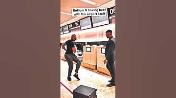 BOTTOM G CAUGHT ON AIRPORT #trending #shortsfeed #andrewtate #bottomg #matrix #viral #matrix #funny