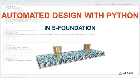 Using Python to Automate Foundation Design in S-FOUNDATION