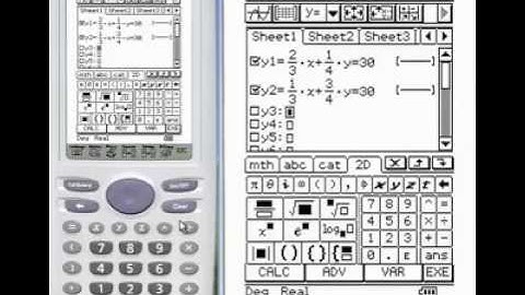 Graphing Inequalities Classpad