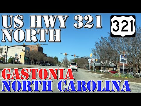US 321 North - York SC to Gastonia NC - 4K Highway Drive