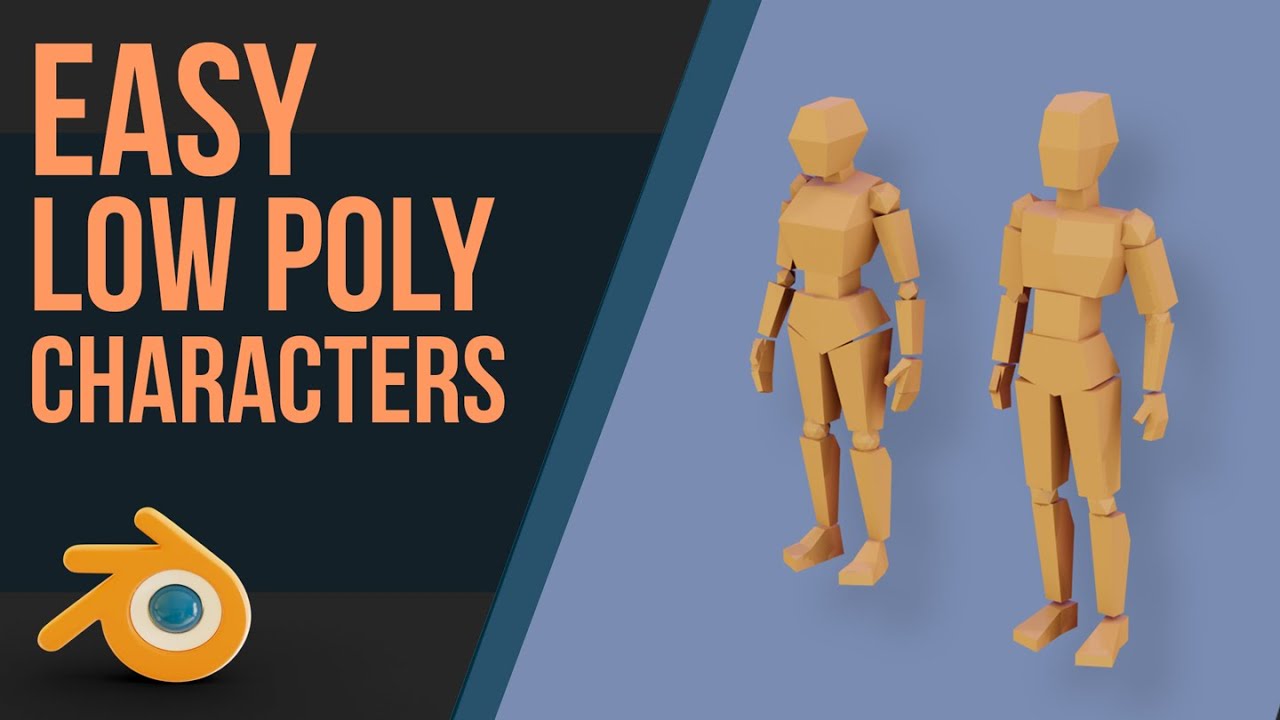 Create a Low Poly Person, Blender 2.8