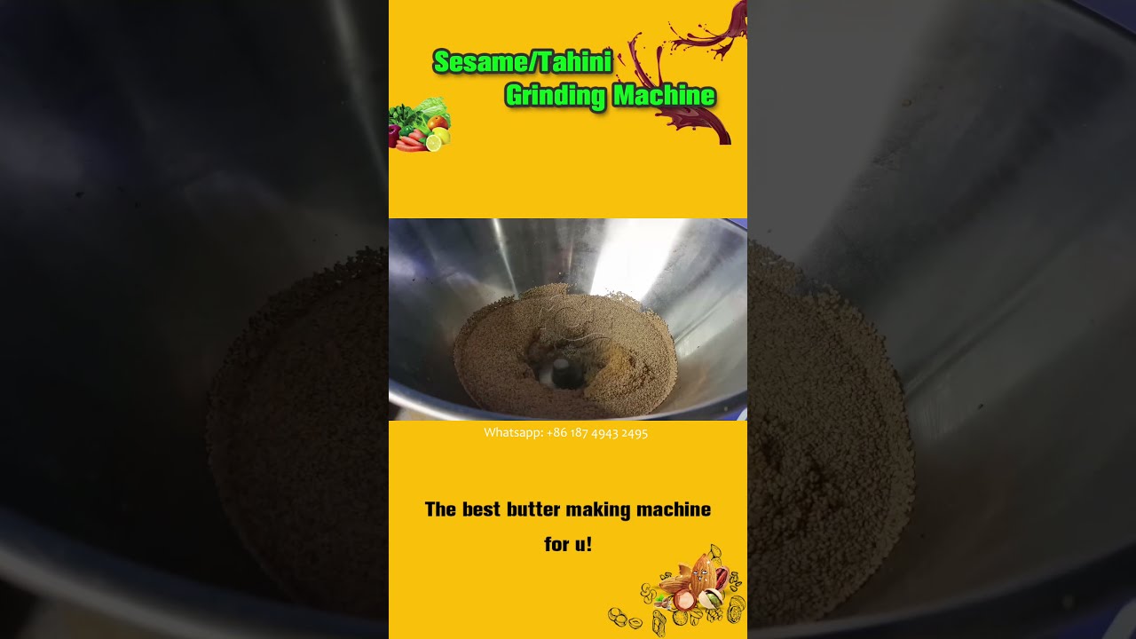 Sesame Seeds Butter/Sauce Grinding Machine | Tahini Making Machine
