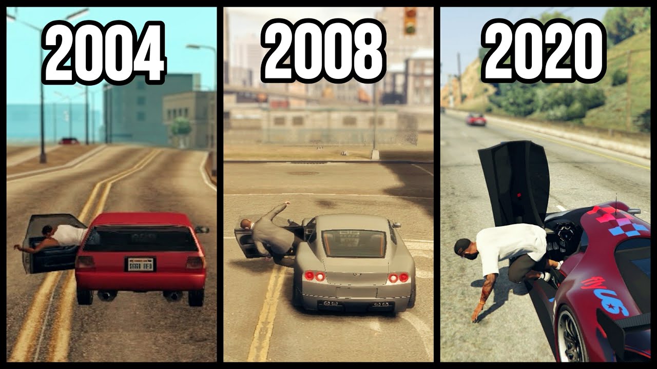 Jumping Out of a Car in All GTA Games (1997-2020) - YouTube