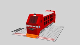 Making Indonesian Train KAI CC 300 In Draw Bricks