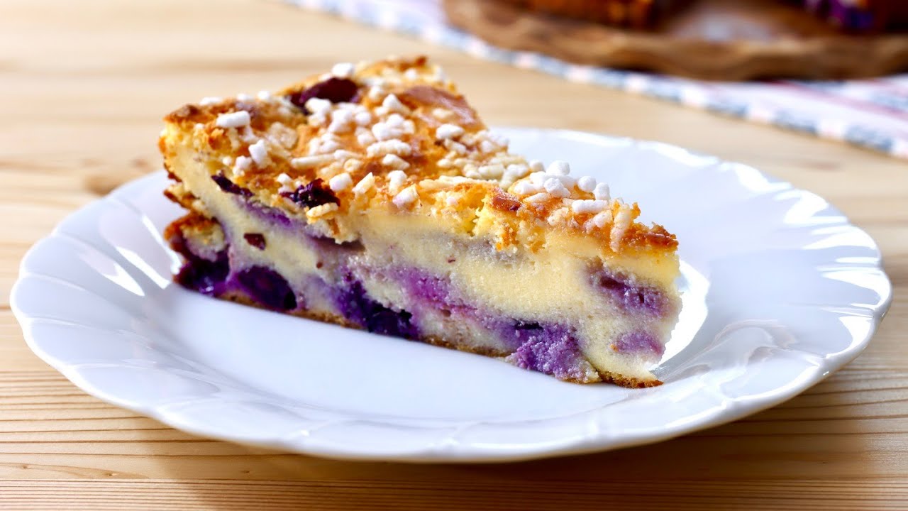 Torta Cremosa Ricotta e Mirtilli