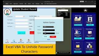 Excel VBA To Show Password Characters screenshot 1