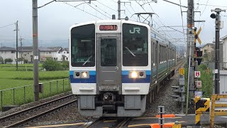 【4K】JR瀬戸大橋線　快速列車213系電車　ｵｶC-10編成　久々原駅通過