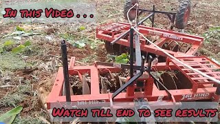 कल क खत म चलय 18 तव Ki Disc Harrow Mulching Operation In Banana Fields Full Review