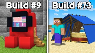100 Minecraft Build Hacks in 24 Hours