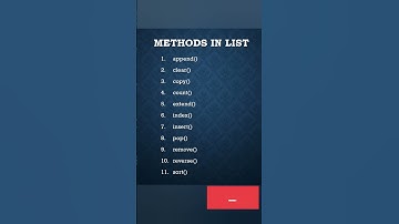 LIST METHODS IN PYTHON #listen  #method #python #shorts #code #website #pop #append #append #copy