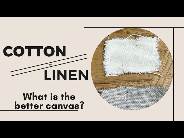 Understanding the difference between canvas and linen