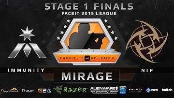 Immunity vs NiP - Map 2 - Mirage (FACEIT 2015 League Stage 1 Finals)