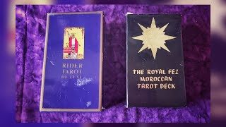 Two Rare OOP Decks - Rider Deluxe Tarot & Royal Fez Moroccan - YouTube