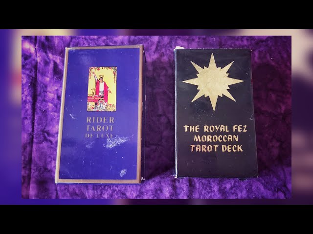  FEZ MOROCCAM TAROT DECK タロットカード★絶版 Two Rare OOP Decks - Rider Deluxe Tarot & Royal Fez Moroccan - YouTube