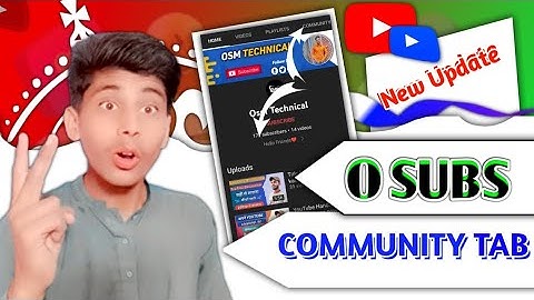 Big update community tab Mil Gaya without 500 Subscriber|| Community tab enable kaise kare