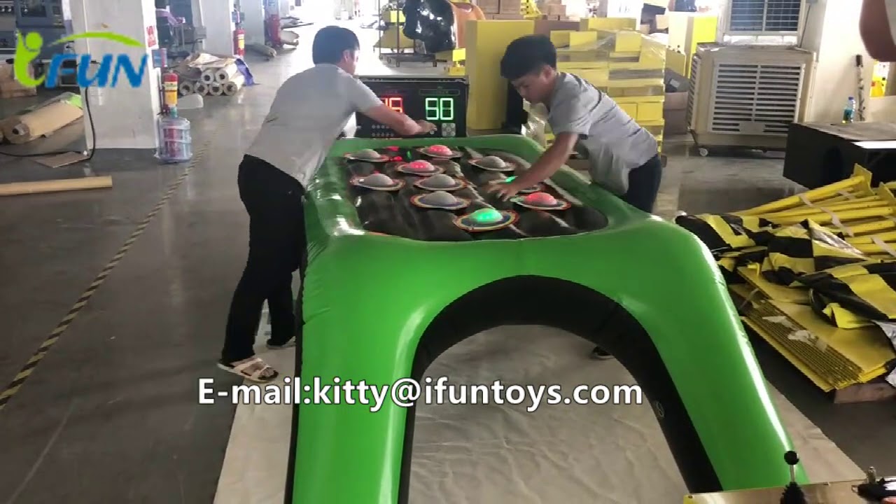 Ips Table Inflatable IPS inflatable Interactive Lighting Battle Arena Table Game - YouTube
