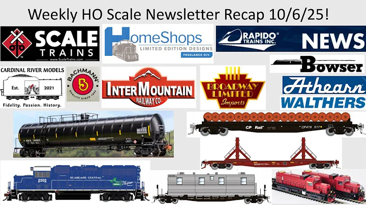 Weekly HO Scale Newsletter Recap Oct 6 2025! ft InterMountain Rapido ScaleTrains Bowser BLI Athearn