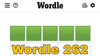 Wordle 262 - 8 March 2022 Answer