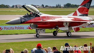 Danish F-16 Demo (+ Flares!) - Sunday - Airshow Radom 2023