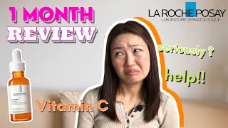 La Roche-Posay Pure Vitamin C Face Serum Reviews | 1 Month Honest Review | Testing on Sensitive Skin