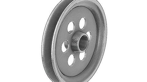 How to model a pulley wheel - Revolved Boss/Base - Solidworks