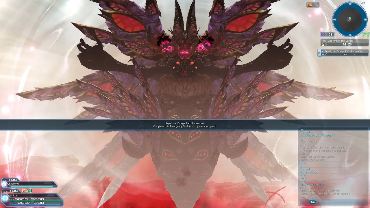 PSO2 NA - Queen's Nightmare: Earth Depths UH 3/8 25:47 (A Rank, casual ...