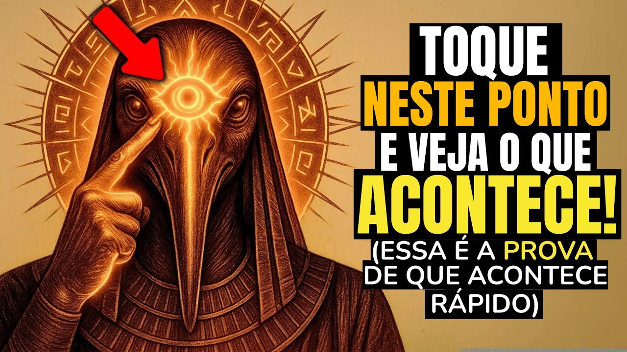 Pressione o TERCEIRO OLHO desta forma por 60 segundos e veja o que acontece (SEGREDO DE THOTH)