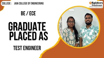 Student Placement Story as TEST ENGINEER | QSpiders | Rajajinagar