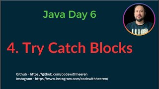 Day 6 - [#4] Try Catch Blocks