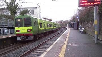 Irish Rail 8510 class dart train arriving @ Sandycove & Glasthule station, Co Dublin