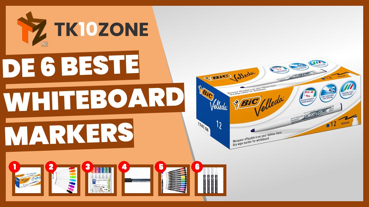De 6 beste whiteboard markers