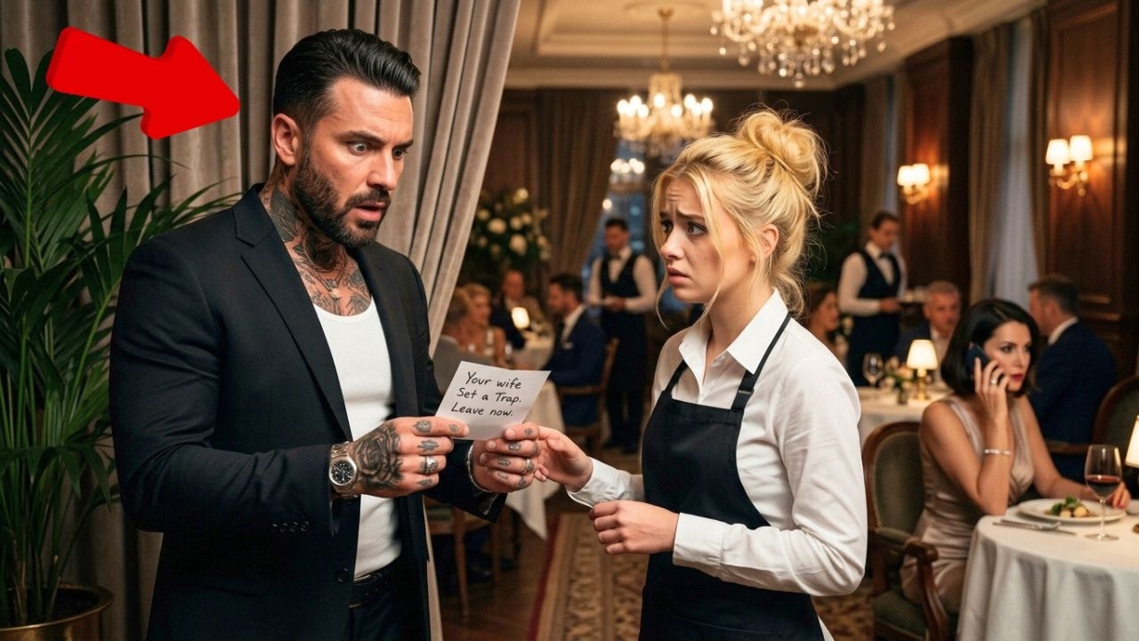 The Mafia Boss Received A Secret Note From A Waitress, It Exposed His Wife’s Trap